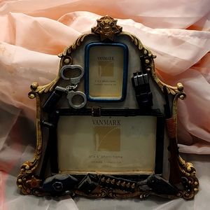 Police picture frame Blue Hats of Bravery.